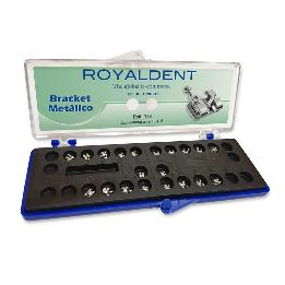 1 caso de metal Roth 018 American Eagle-Royal Dent - 20 brackets con bola en caninos y premolares,