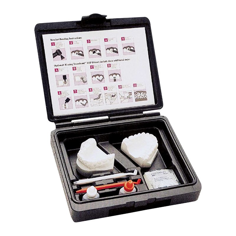 Sondhi Indirect Bonding, Kit sin video 712-070 Solventum UNITEK - KIT Resina A (10ml.) + Resina B (10ml.) + 2 Mangos ( 1 blanco, 1 naraja) + 60 pinceles + Zona de mez