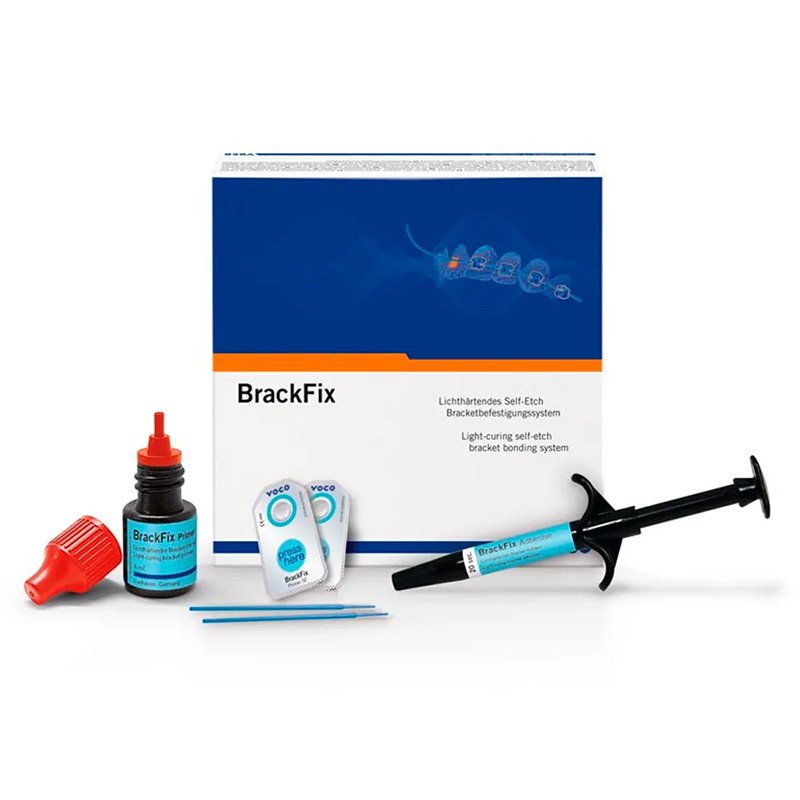 BrackFix Kit jeringas - 1205 Voco - Set adhesivo jeringa 2 × 4 grs., primer frasco 6 ml, accesorios