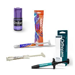 Pack especial Ortodoncia  FGM - Contiene: 2 Orthocem jeringas, 1 adhesivo Ambar APS , ácido grabador 3jrtg x 2,5 grd. + 1 Vittra Unique jeringa 2 grs. 