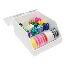 Dispensador combinado ligaduras/cadenetas - se entrega vacio. Royal Dent - Válido para 12 cadenetas y 12 ligaduras.