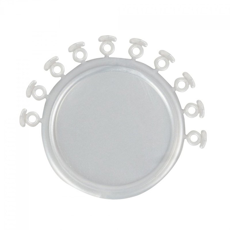 Ligadura Elastica con almohadilla protectora  Trasparente 406-430 Solventum UNITEK - 10 módulos x disco