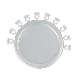 Ligadura Elastica con almohadilla protectora  Trasparente 406-430 Solventum UNITEK - 10 módulos x disco