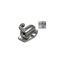 Tubo simple no niquel con gancho Roth slot 022 Torque -10 rotación +8 Válido para 1º y 2º molar Leone - Bolsa de 10 unidades. 