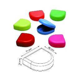 Cajas Ortodoncia mini surtido 6 colores Mestra - 25 unidades