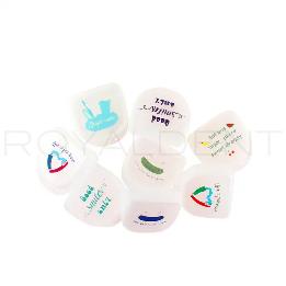 Cajas retenedores con mensajes trasparente  Bader - 24 unidades