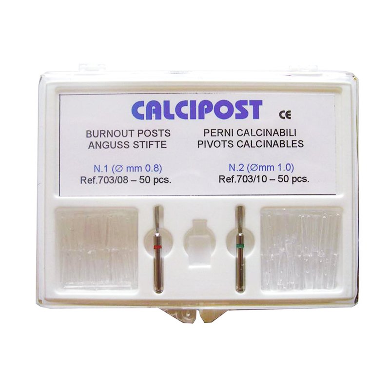 Calcipost kit Dentsply Sirona - 100 postes en 2 tamaños + 2 fresas.