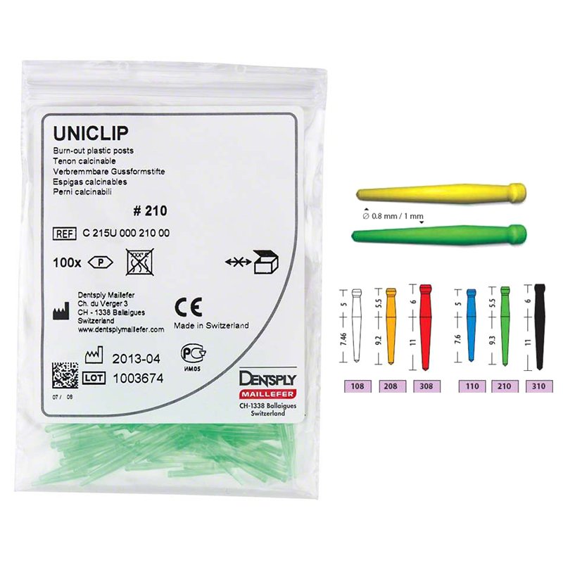 Uniclip reposición. Dentsply Sirona - 100 unidades.