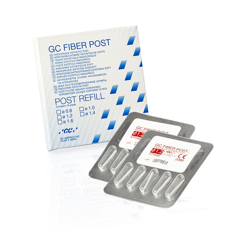 GC Fiber Post reposición GC-Fuji - 10 unidades en sobres individuales.