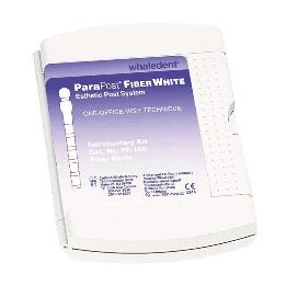 Para Post Fiber White Kit PF-160 Whaledent - 10 pernos, 4 taladros y 1 atornillador universal.