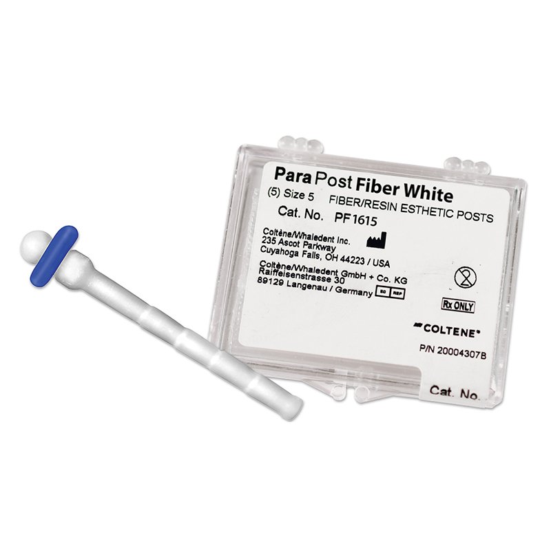 Para Post Fiber White PF-161 Whaledent - Caja de 5 unidades.