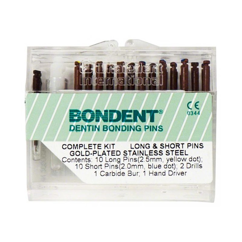 Pins Bondent 20 SL Whaledent - Caja de 20 unidades + 1 drill. 