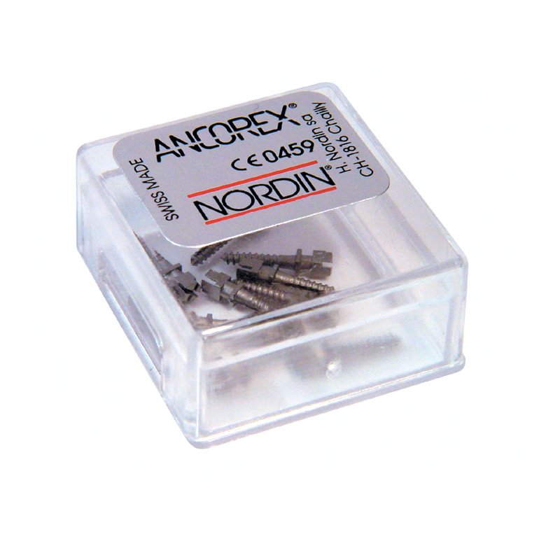 Ancorex Tornillos titanio Nordin - Caja de 10 unidades.