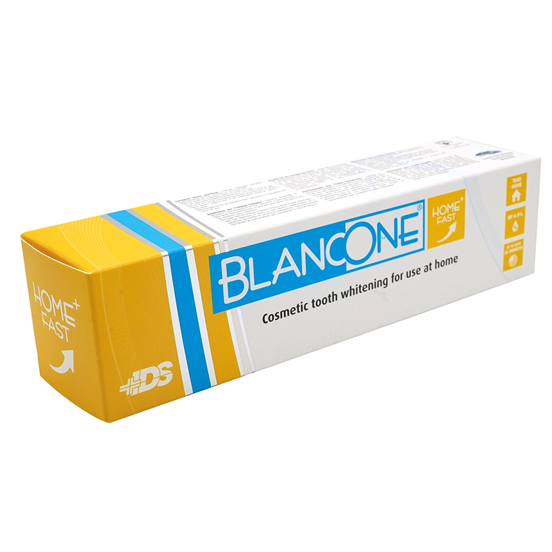 Blancone Home Fast Single. Peróxido de hidrógeno HP 6% + 0.5% HAP  Laboratorios Inibsa - Jeringa de 5 ml. + Accesorios. Rápido y eficaz.  Solo se necesitan 45 minutos al día