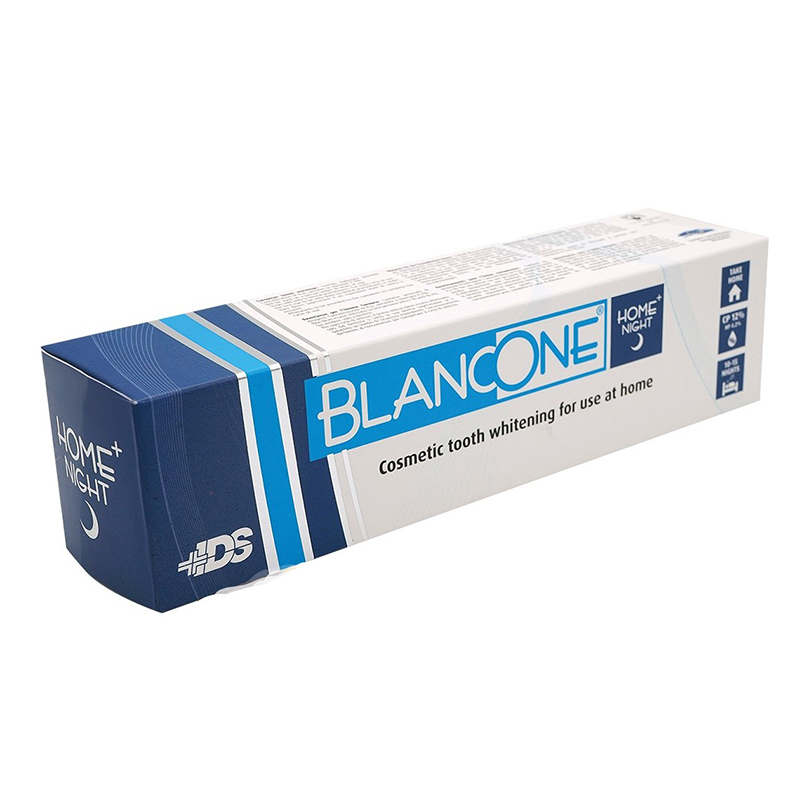 Blancone Home Night Single. PPeróxido de carbamida 12% (HP 4.20%) + 0.5% HAP Laboratorios Inibsa - Jeringa de 5 ml. + Accesorios. ara los que quieren mejorar el blanco de sus dientes  reduciendo el riesgo de sensibilidad y dolor