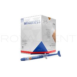 Blanqueamiento WHITENESS PERFECT peróxido de carbamida multipack box cosmético FGM - 50 jeringas de 3 gramos de gel, embalsadas individualmente.