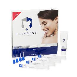 Blanqueamiento Peróxido de carbamida Home day 6% Prevdent - 1 Tooth Serum nHAP (30ml) 4 x 2,5ml jeringas de 6%de peróxido de hidrógeno . Solución nHAP con doble émbolo 4 x 1ml esponjitas de suero reparador . 