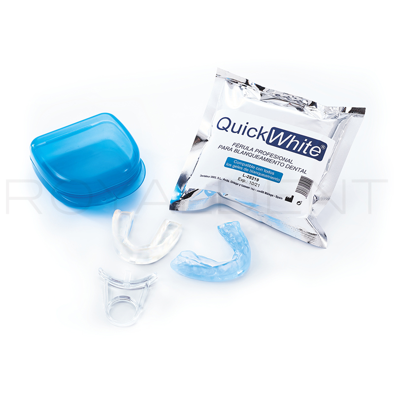 Professional Trays TRAYS001 Quick White - dos férulas, arcada superior y arcada inferior.