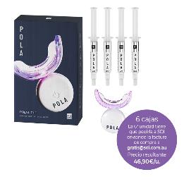 Pack especial: 6  jeringas Pola Light (PH al 6%) de 3 grs  ( 1 enviado desde SDI ) SDI - 6 packs de (4 jeringas Pola Light (PH al 6%) x 3 gr + 1 férula LED + 1 cable USB + instrucciones