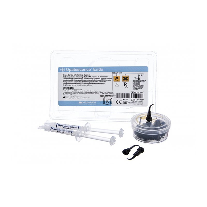 Opalescence endo Kit - 1270 Ultradent - KIT 2 jeringas de 1,2 ml + 20 boquillas.