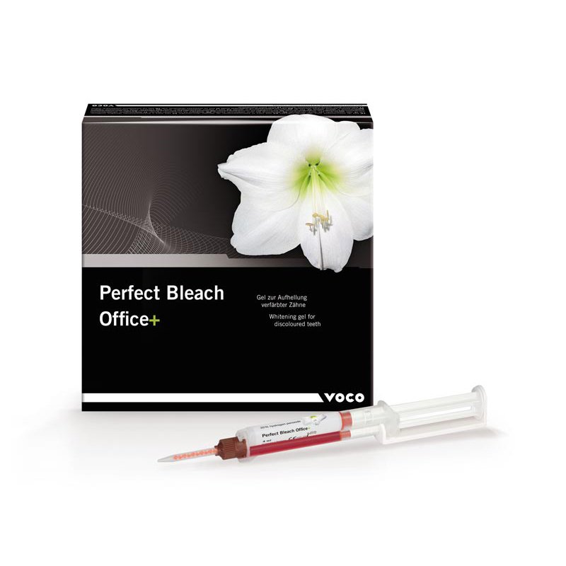 Perfect Bleach office Peróxido de Hidrógeno al 35% Voco - Jeringa de 4 ml. + cánulas de mezcla tipo 14.