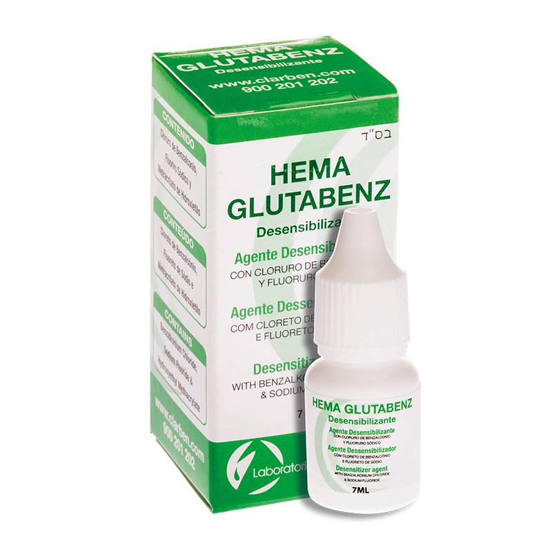 HEMA GLUTABENZ agente desensibilizante Laboratorios Clarben - Frasco 7ml.