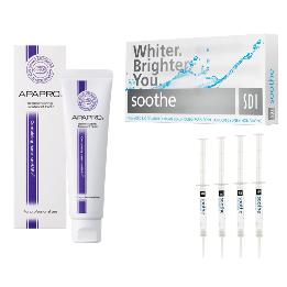 Pack especial control de sensibilidad Soothe y  pasta dental APAPRO SDI.Sangi - 4 jeringas x 1,2 ml + 1 tubo 55grs