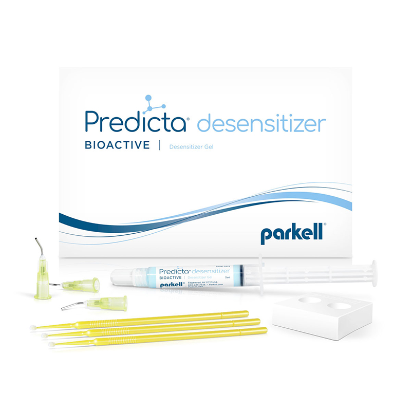 Predicta desensitizer Bioactive gel desensibilizante  Parkell - Jeringa de 3grs, 10 puntas+15 pinceles+ 1 recipiente.