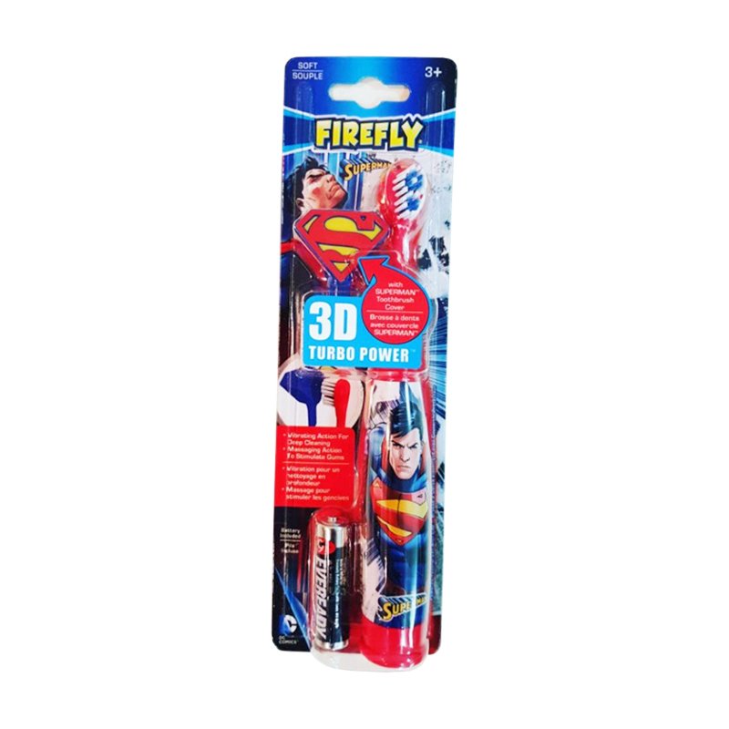 Cepillo infantil Superman eléctrico a pilas Royal-Dent - Unidad