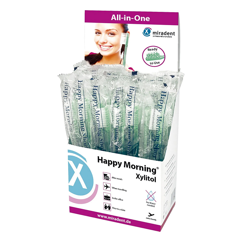 Cepillo Happy Morning  XYLYTOL  Hager & werker - caja de 50 unidades