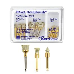 Occlubrush kit surtido - 2520 KerrHawe - Caja de 15 unidades - 5 copas, 5 puntas y 5 copas pequeñas