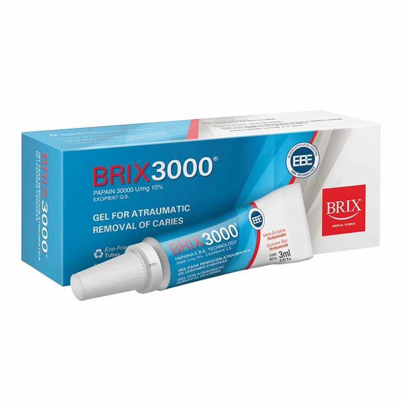 Brix 3000 Gel enzimático para remoción atraumática de caries Brix - 1 tubo de 3ml