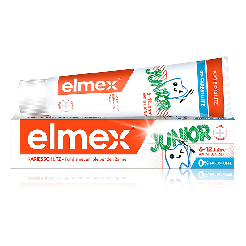 Dentífrico elmex JUNIOR Para niños de 6 a 12 años Elmex - Tubo de 75 ml