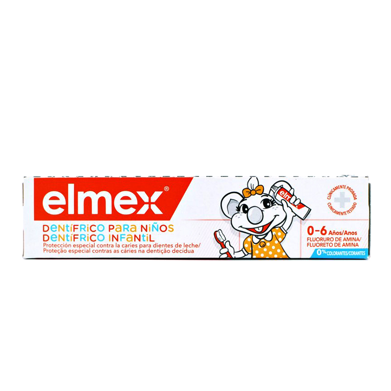 Dentífrico infantil elmex 50ML 0-6 Años Elmex - Tubo de 50ml