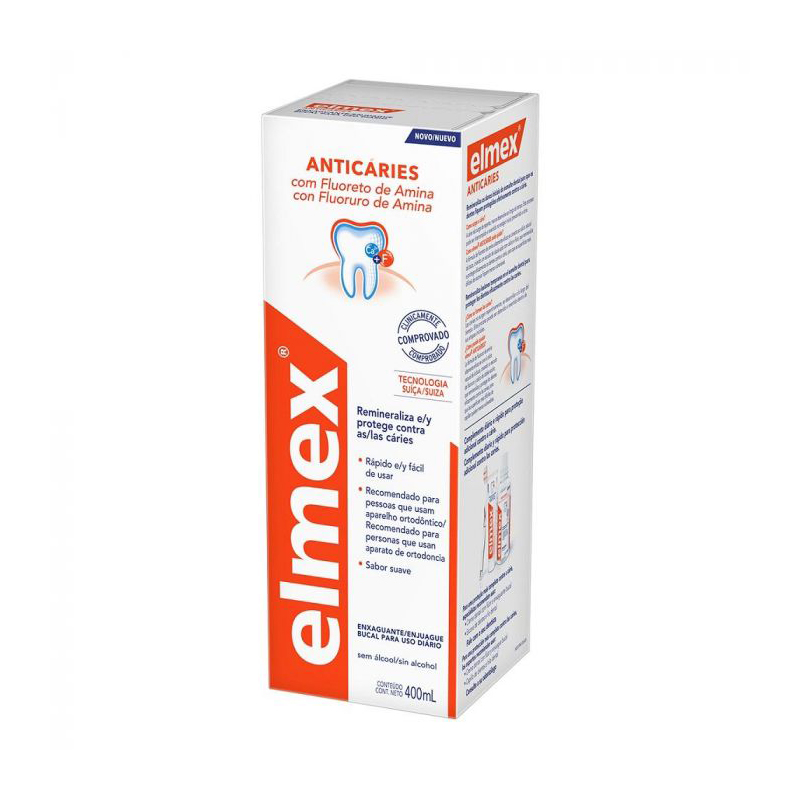 Enjuague bucal elmex PROTECCIÓN CARIES Elmex - Botella de 400ml