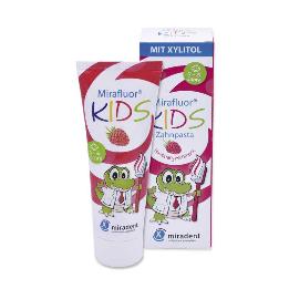 Pasta de dientes para niños Mirafluor Kids con flúor y xilitol Hager & werker - Tubo de 75ml