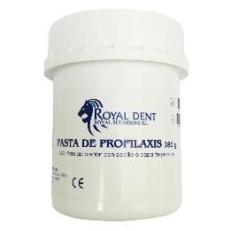 Pasta profilaxis sabor fresa  Royal Dent - Bote de 180 grs. Sin flúor, color rojo