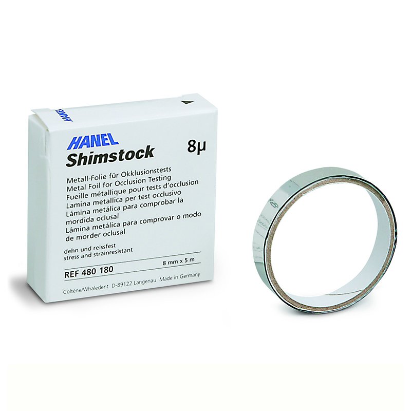 Láminas metálicas SHIMSTOCK 8 micras 8 mm Hanel Roeko - 2,5 metros