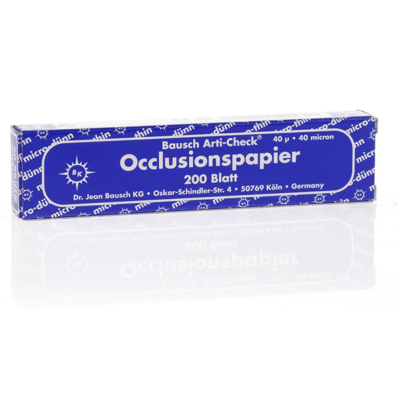 BK-09 azul 40μ papel articular Bausch - 200 unidades.