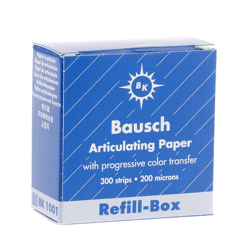 BK- 1001 azul 200μ recambio papel articular Bausch - 300 unidades en cartón. 