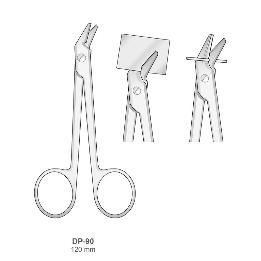 Tijera para coronas DP-90 Bontempi - Universal dentada