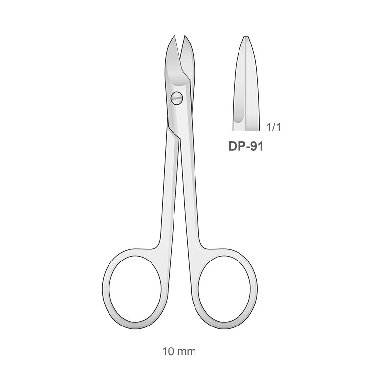 Tijera para coronas DP-91 Bontempi - Recta 11 cm.