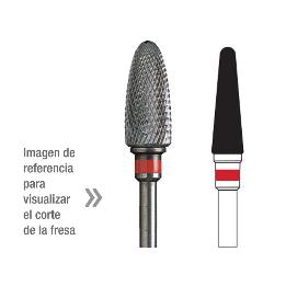 Fresa laboratorio carburo 5720-040  Edenta - Unidad.