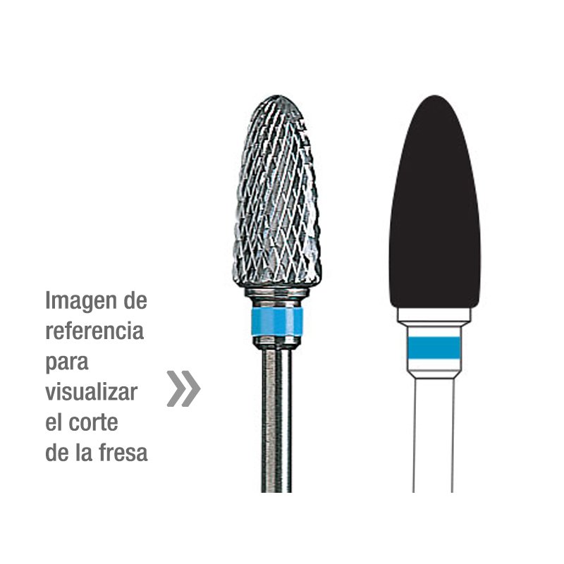 Fresa laboratorio carburo 7210-060 Edenta - Unidad.