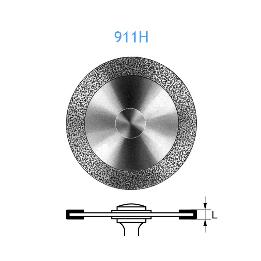 Disco diamante 911H-104-140  Komet - Unidad. Ø 1,4 cm. Para pieza de mano.