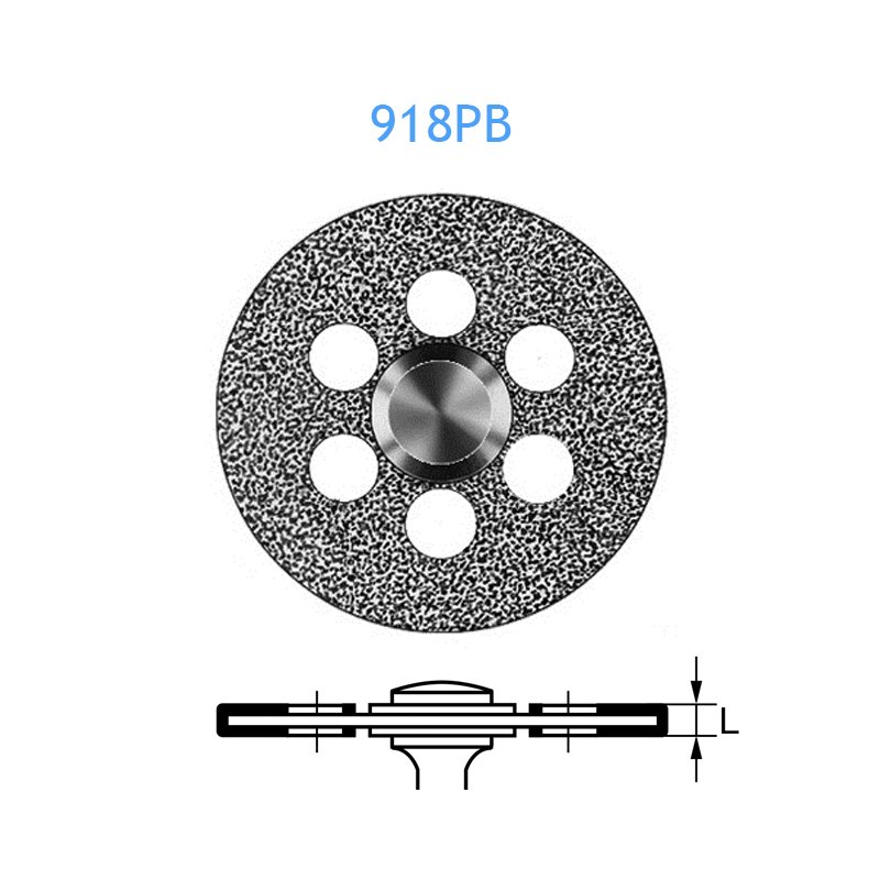 Disco diamante 918PB-104-220  Komet - Unidad Ø 2,2 cm. Para pieza de mano.