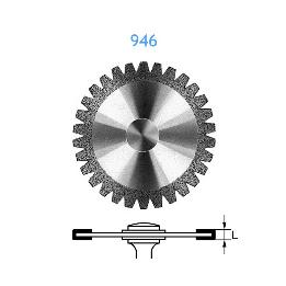 Disco diamante 946-104-180  Komet - Unidad. Ø 1,8 cm. Para pieza de mano.