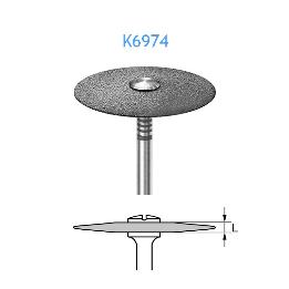 Disco diamante K6974-104-220  Komet - Unidad Ø 2,2 cm. Para pieza de mano.