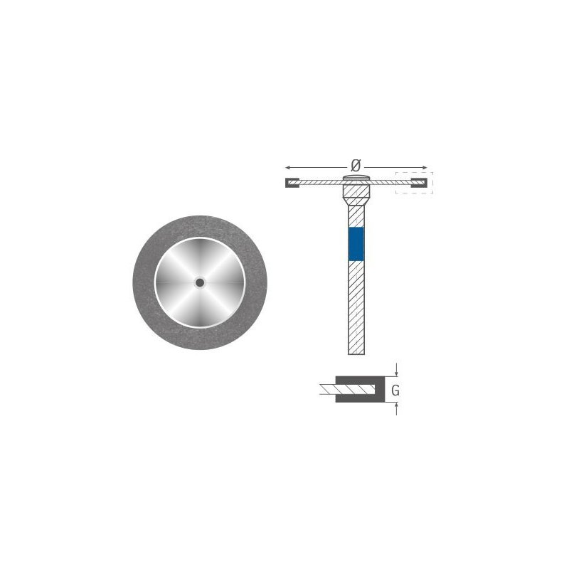 Disco Diamentado Superflex 355-524-220 Edenta - Caja de 1 unidad