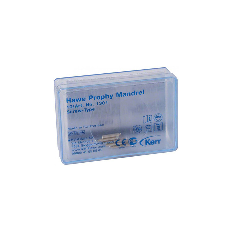 Mandriles Prophy scrw-type CA 14 mm  KerrHawe - Caja de 10 unidades.